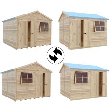 10 x 10 Shire Mammoth Professional Apex Shed - interchangeable