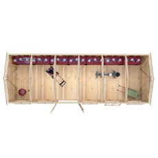 10 x 30 Shire Mammoth Professional Apex Shed - in situ, top view