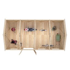 12 x 24 Shire Mammoth Professional Apex Shed - in situ, top view