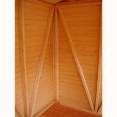 12 x 30 Shire Mammoth Professional Apex Shed - in situ, corner