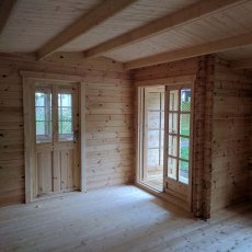 26 x 14 Shire Elveden Log Cabin - Interior view