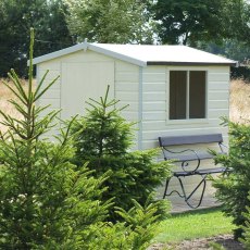 7x5 Shire Lewis Premium Apex Shed - insitu