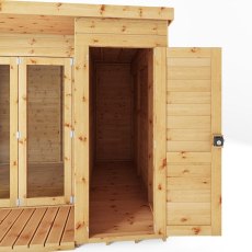 10 x 8  Mercia Garden Room Summerhouse with Side Shed - hero view - side shed