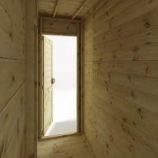 10 x 8  Mercia Garden Room Summerhouse with Side Shed - Internal View - Side Shed Door