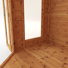 7x7 Mercia Premier Corner Summerhouse - isolated windows