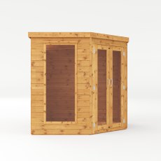 7x7 Mercia Premier Corner Summerhouse - isolated side view