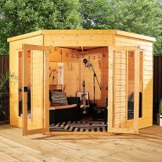 Mercia 8 x 8 (2.45m x 2.45m) Mercia Premier Corner Summerhouse