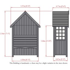 Shire Mimosa Arbour - dimensions