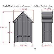 Shire Balsam Arbour - Dimensions