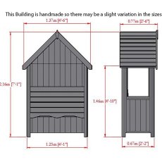 Shire Forget-Me-Not Arbour - dimensions