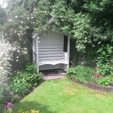 Shire Forget-Me-Not Arbour - painted white