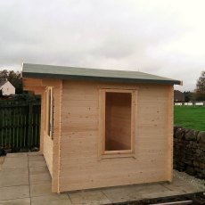 11 x 8 Shire Berryfield Log Cabin - Side view