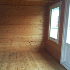 11 x 8 Shire Berryfield Log Cabin - Interior