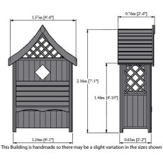 Shire Rose Arbour - Dimensions