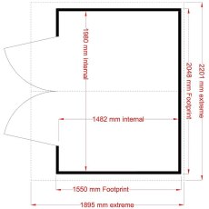 Shire Avance Summerhouse - Floor plan