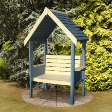 Shire Blossom Arbour - Pressure Treated - painted blue