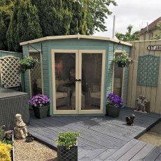 8 x 8 Shire Barclay Corner Summerhouse