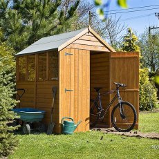 7 x 5 Overlap Apex Garden Shed with Double Doors