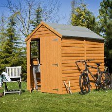 Shire 7 x 5 (2.04m x 1.61m) Shire Overlap Apex Garden Shed with Double Doors