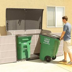 great for bin storage the 6x3.5 Lifetime Heavy Duty Plastic Storage Unit