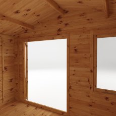 4m x 3m Mercia Retreat Log Cabin (28mm to 44mm Logs) - Internal View of Doors