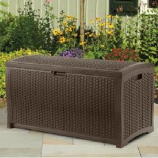 Suncast Suncast Rattan Style Wicker Deck Box - 375 Litre Capacity