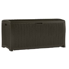 Suncast Suncast Rattan Style Wicker Deck Box - 375 Litre Capacity