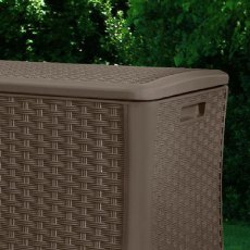 Suncast Suncast Rattan Style Wicker Deck Box - 507 Litre Capacity