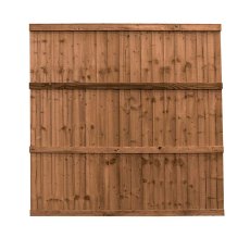 6ft High 6ft High Mercia Vertical Feather Edge Flat Top Fencing Pack Pressure Treated - Vertical Fea