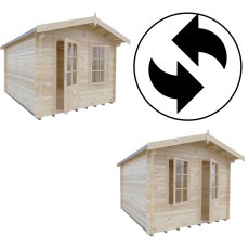 10Gx12 Shire Bucknells Log Cabin (28mm logs) - interchangeable