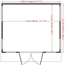 Shire The Miami Summerhouse - floor plan