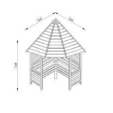 Forest Garden Forest Venetian Corner Arbour