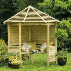 Forest Venetian Corner Arbour - Pressure Treated