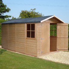 13 x 7 (3.96m x 2.05m) Shire Jersey Pressure Treated Apex Shed