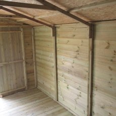 13x7 Shire Jersey Pressure Treated Apex Shed - framing