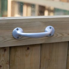 10x8 Forest Vale Wooden Greenhouse - Free Installation - close up of door handle
