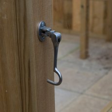 10x8 Forest Vale Wooden Greenhouse - Free Installation - close up of door hook for locking