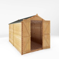 10x6 Mercia Overlap Shed - No Windows - isolated angle view