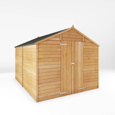 10 x 8 (3.02m x 2.48m) Mercia Overlap Shed - No Windows