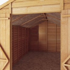 12x8 Mercia Overlap Shed - No Windows - isolated internal front view