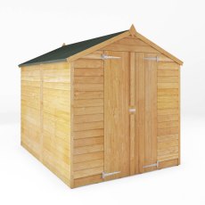 8 x 6 (2.37m x 1.78m) Mercia Overlap Shed - closed doors