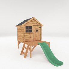 4x4 Mercia Snug Tower Playhouse With Slide - isolated