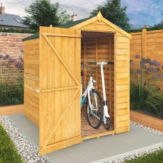 6 x 4 (1.81m x 1.25m) Mercia Overlap Shed - No windows