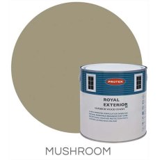 Protek Royal Exterior Paint 5 Litre - Mushroom Colour Swatch with Pot