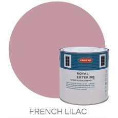 Protek Royal Exterior Paint 5 Litres - French Lilac Colour Swatch with Pot