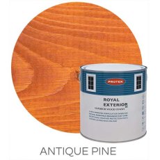 Protek Royal Exterior Paint 5 Litres - Antique Pine Swatch with Pot