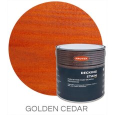 Protek Decking Stain 2.5 Litres - Golden Cedar