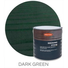 Protek Decking Stain 2.5 Litres - Dark Green
