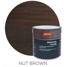 Protek Decking Stain 2.5 Litres - Nut Brown