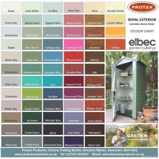 Protek Royal Exterior Colour Chart